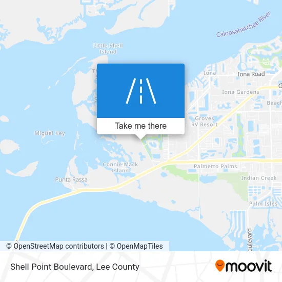 Shell Point Boulevard map