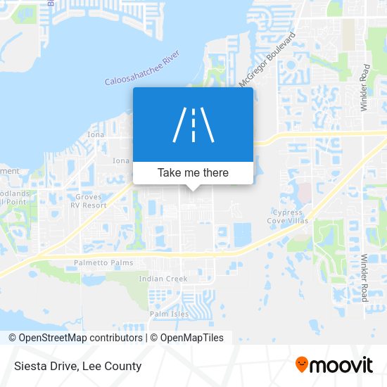 Siesta Drive map