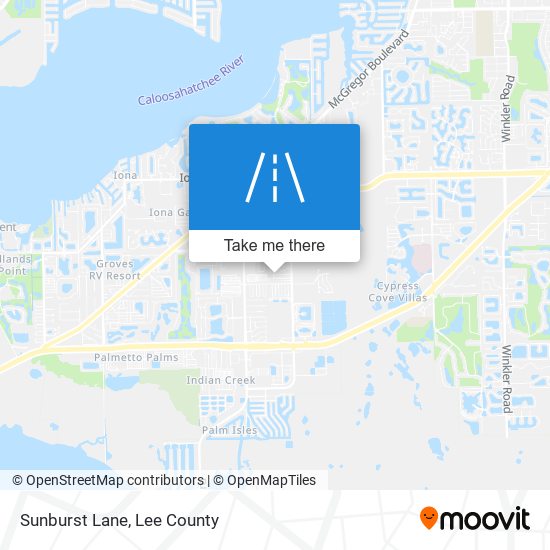 Mapa de Sunburst Lane