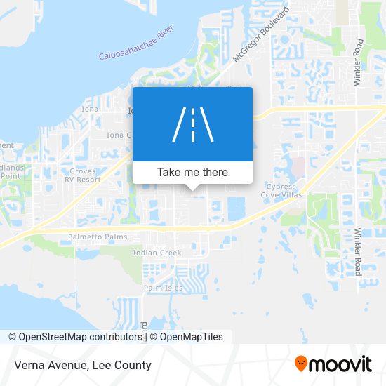 Verna Avenue map