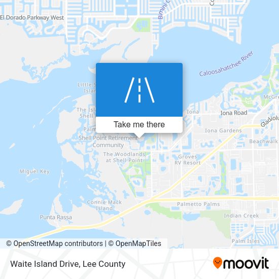 Mapa de Waite Island Drive