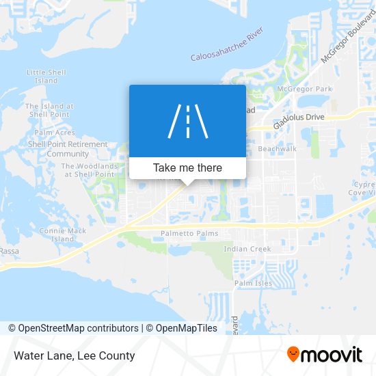 Mapa de Water Lane