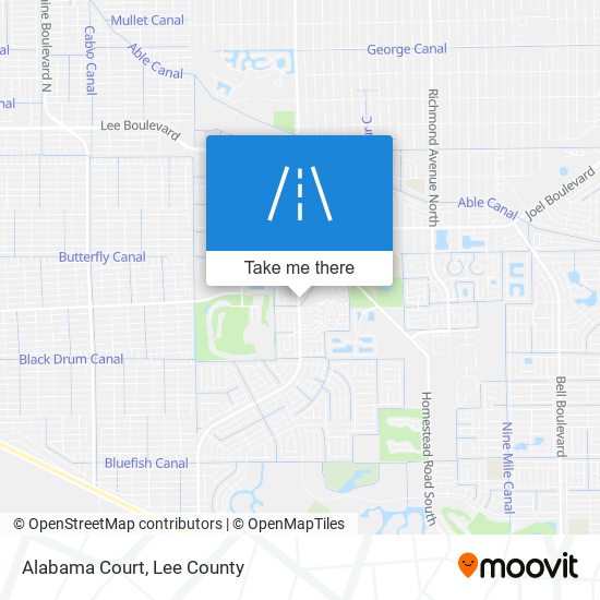 Alabama Court map