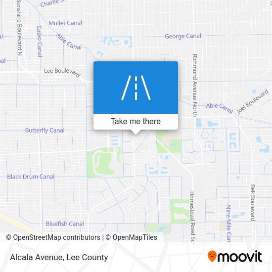 Mapa de Alcala Avenue