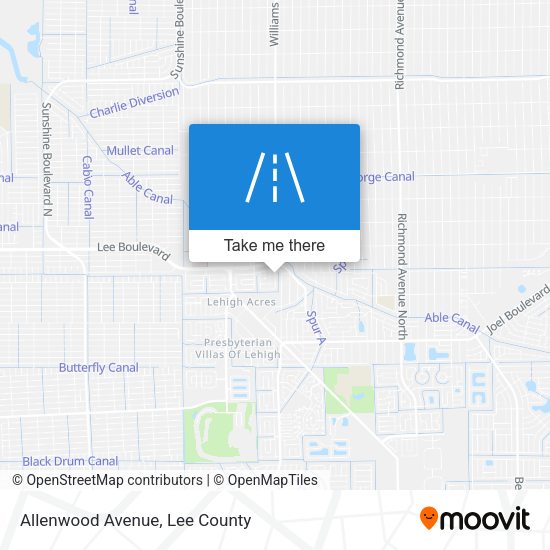 Allenwood Avenue map