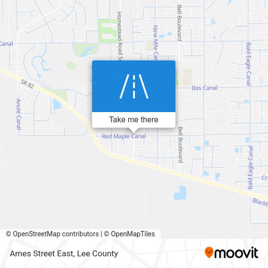 Ames Street East map
