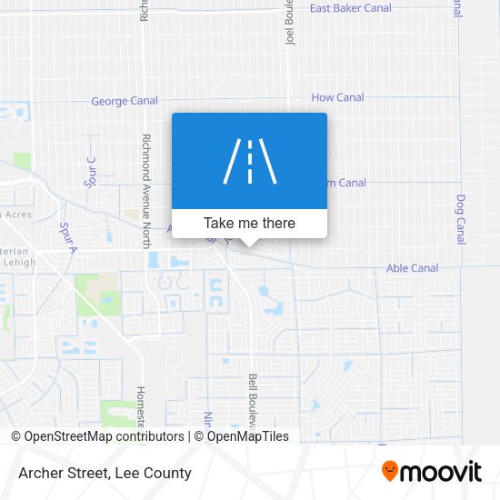 Mapa de Archer Street