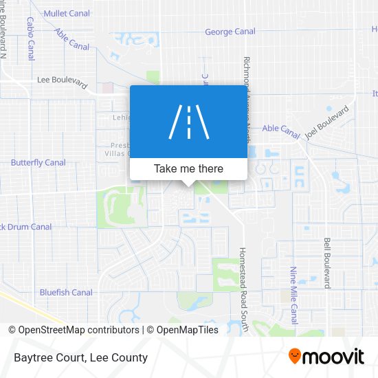 Mapa de Baytree Court