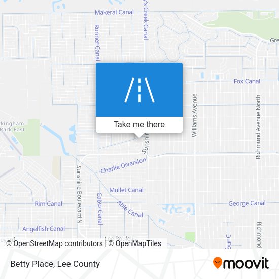 Mapa de Betty Place