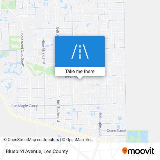 Mapa de Bluebird Avenue