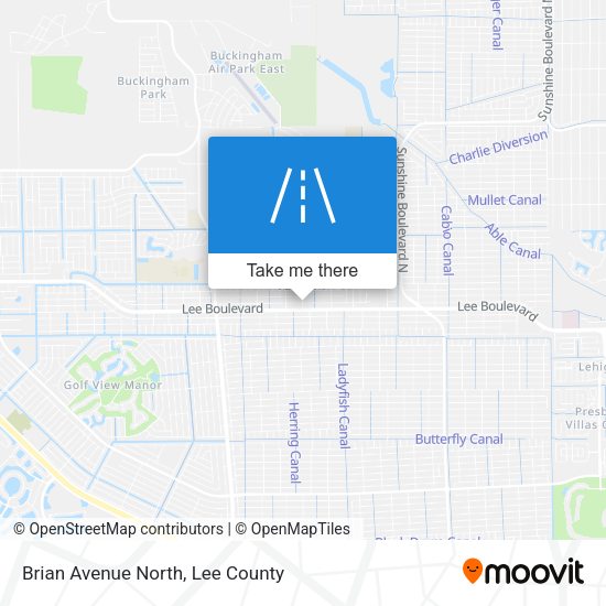 Brian Avenue North map
