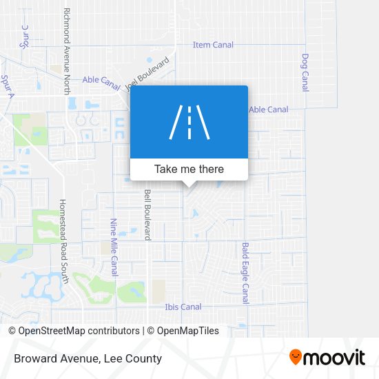 Broward Avenue map