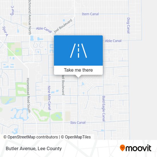 Butler Avenue map