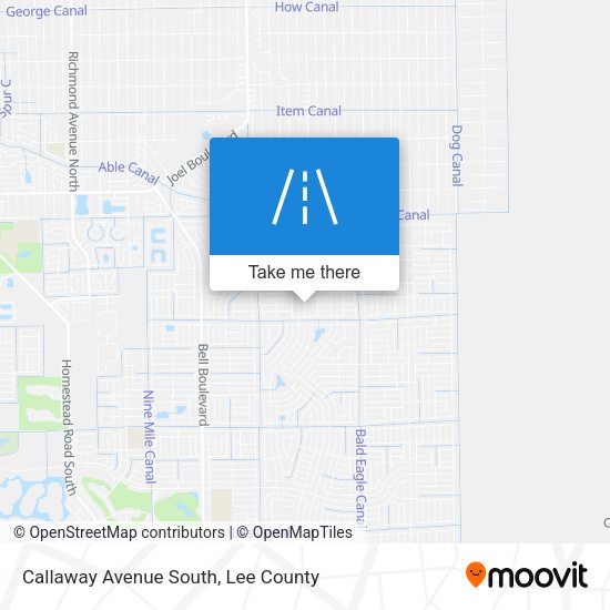 Callaway Avenue South map