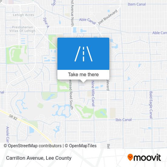 Carrillon Avenue map