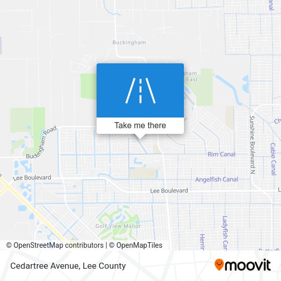 Cedartree Avenue map
