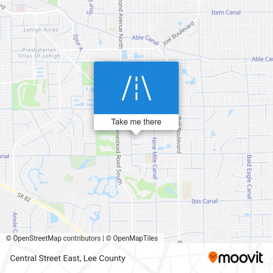Central Street East map
