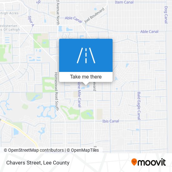 Chavers Street map