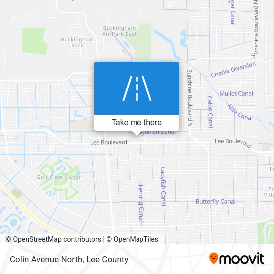 Colin Avenue North map