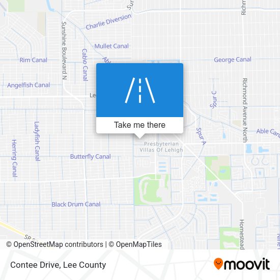Mapa de Contee Drive