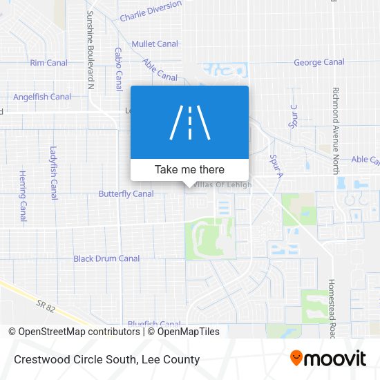 Mapa de Crestwood Circle South