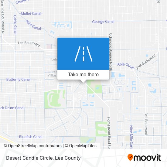Desert Candle Circle map