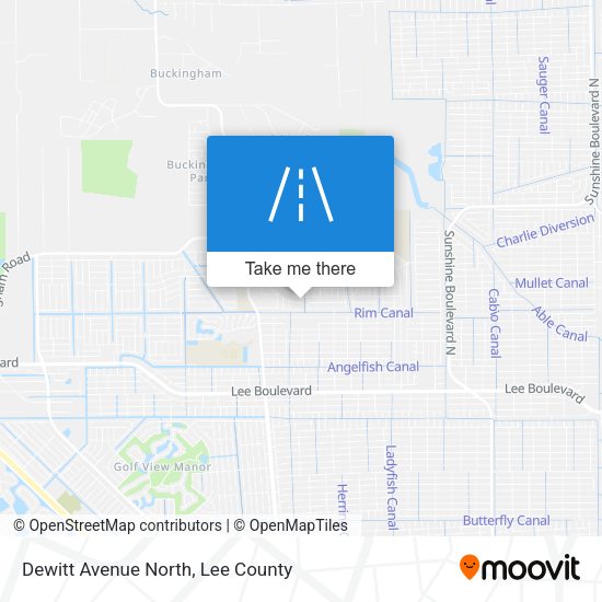 Mapa de Dewitt Avenue North