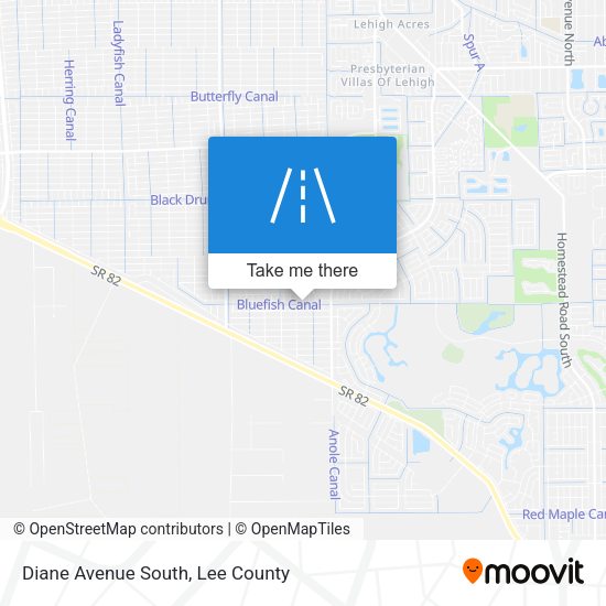 Diane Avenue South map