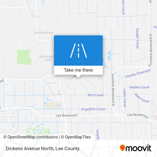 Dickens Avenue North map