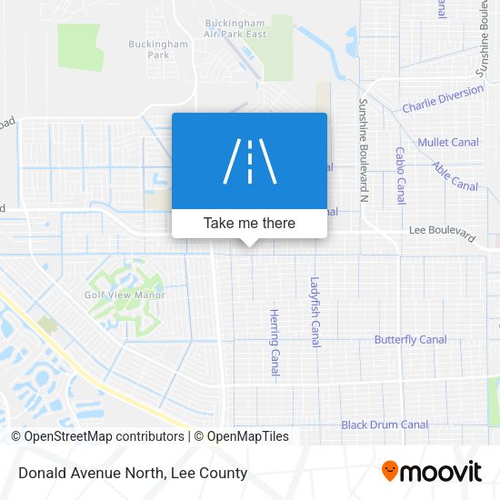 Donald Avenue North map