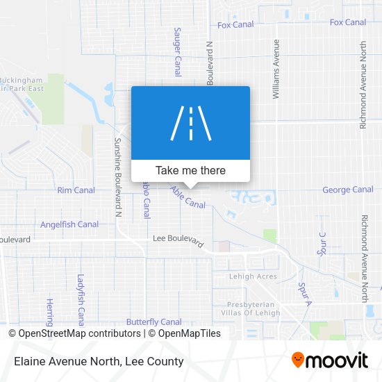 Elaine Avenue North map