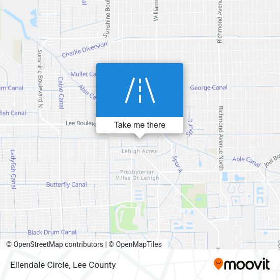 Ellendale Circle map