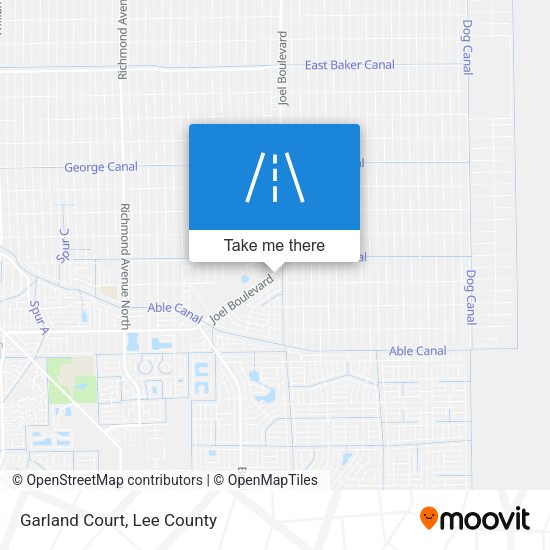 Garland Court map