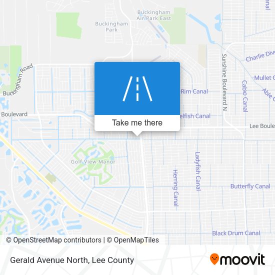 Gerald Avenue North map