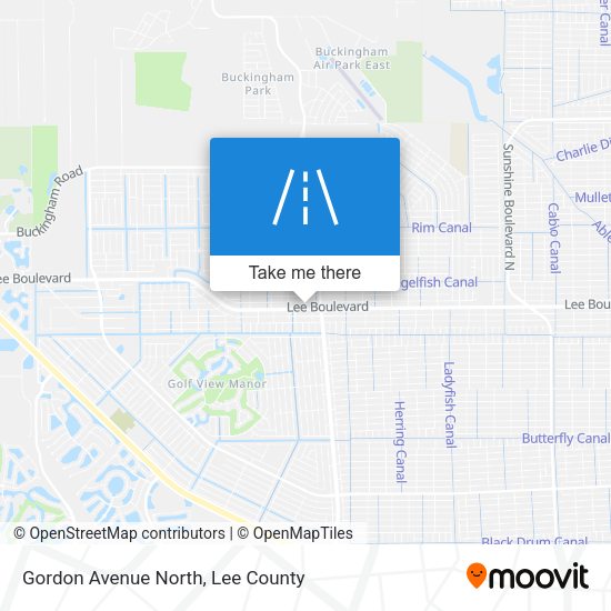 Mapa de Gordon Avenue North