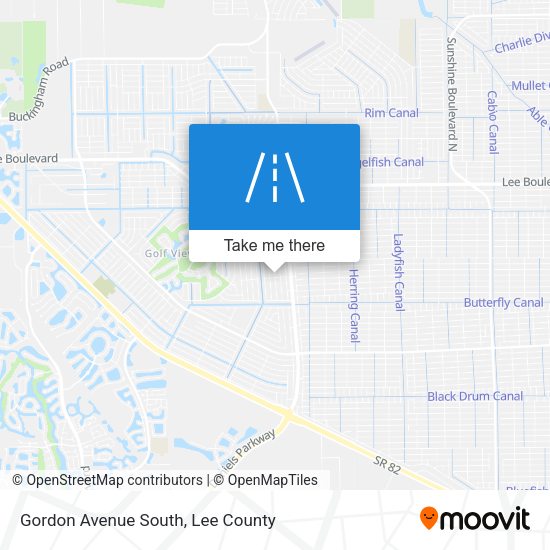 Mapa de Gordon Avenue South