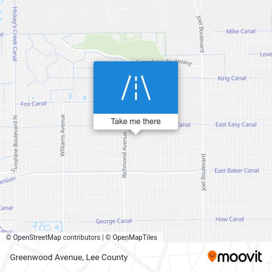 Greenwood Avenue map