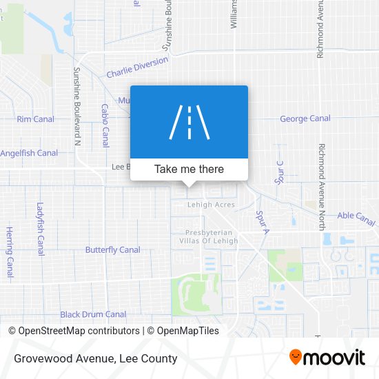 Mapa de Grovewood Avenue