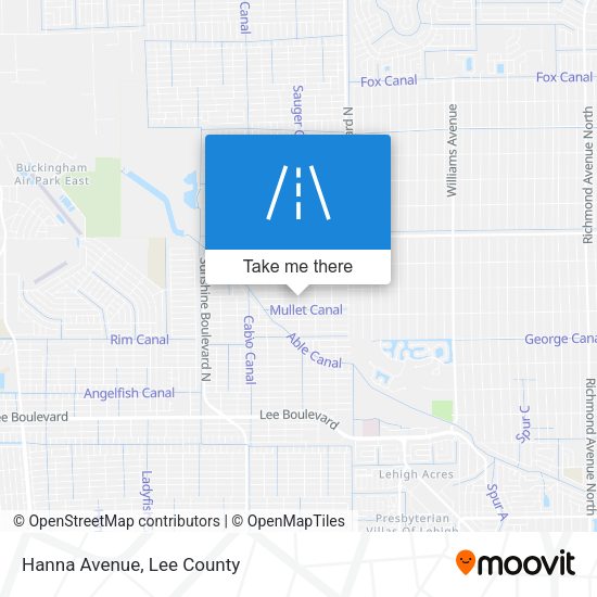 Mapa de Hanna Avenue