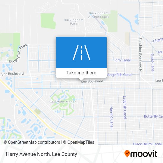Harry Avenue North map