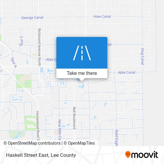 Haskell Street East map