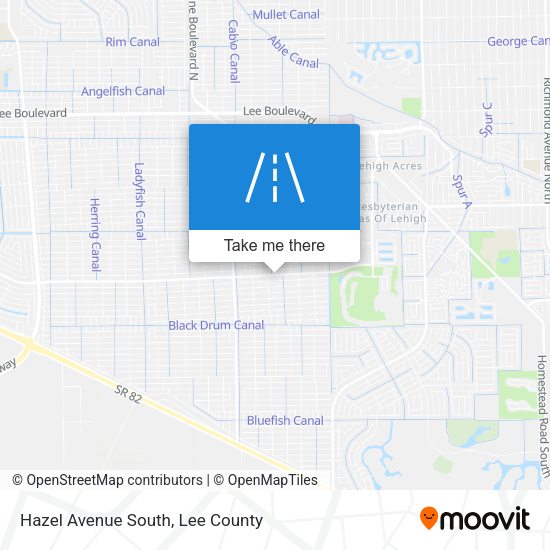Hazel Avenue South map