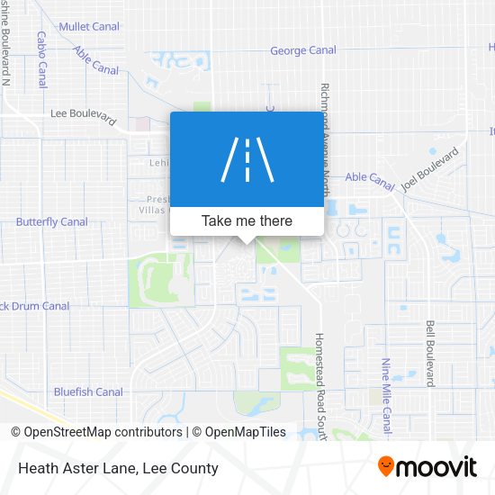 Mapa de Heath Aster Lane