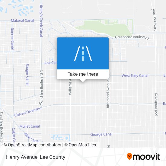 Henry Avenue map