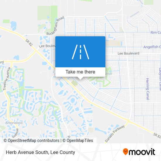 Herb Avenue South map