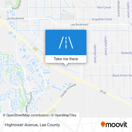 Hightower Avenue map