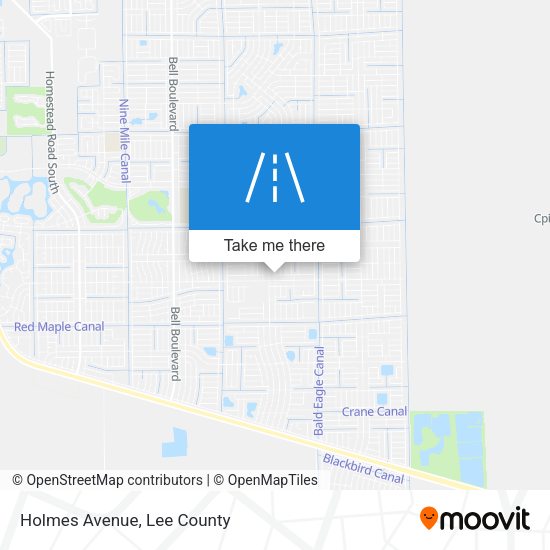 Mapa de Holmes Avenue