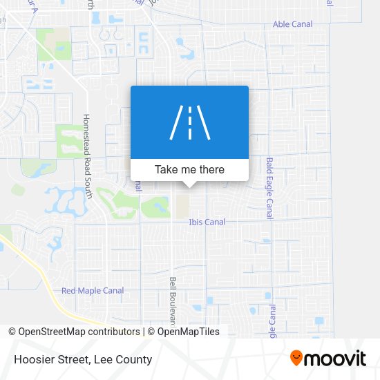 Hoosier Street map