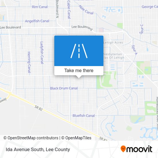 Ida Avenue South map