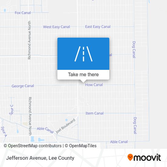 Jefferson Avenue map